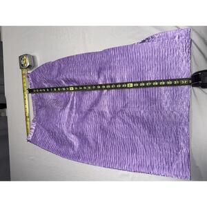 Purple Textured Midi Skirt Size 14